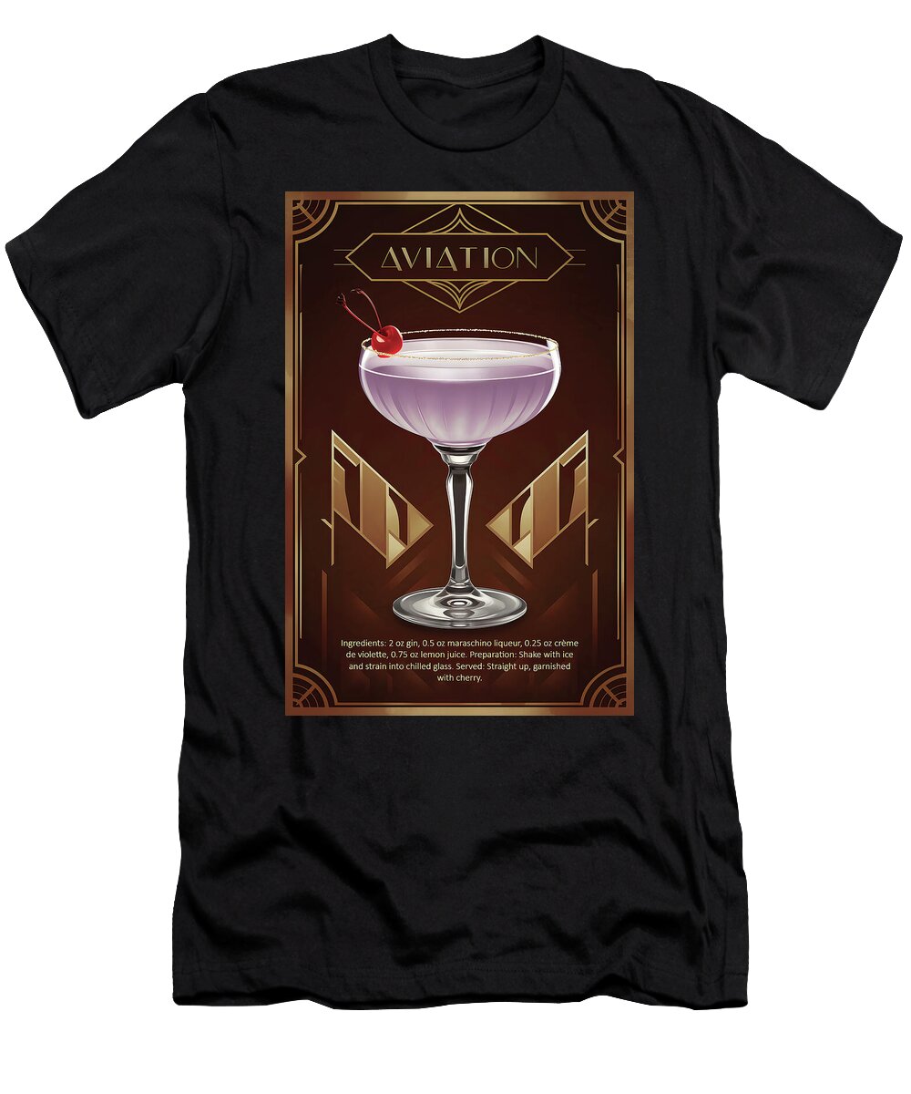 The Classic Aviation Cocktail Dale Kincaid T-Shirt