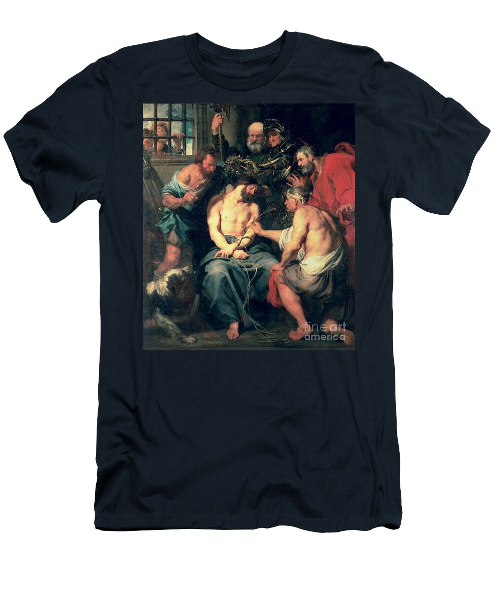 The Crowning with Thorns 1618 20 Anthony Van Dyck T-Shirt