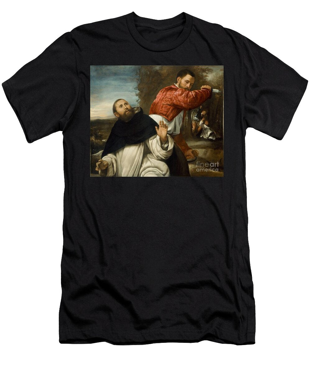The Death of St Peter Martyr 1530 35 Giovanni Girolamo Savoldo T-Shirt