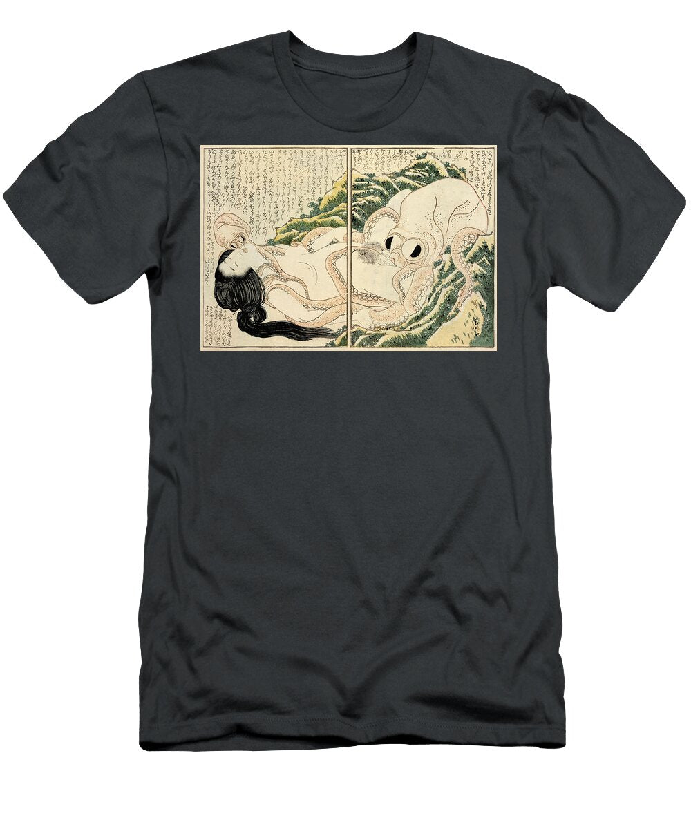 The Dream of the Fishermans Wife 1814 Katsushika Hokusai T-Shirt