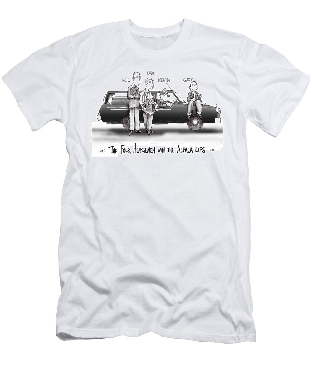 The Four Hearsemen with the Alpaca Lips Nicholas Kim T-Shirt