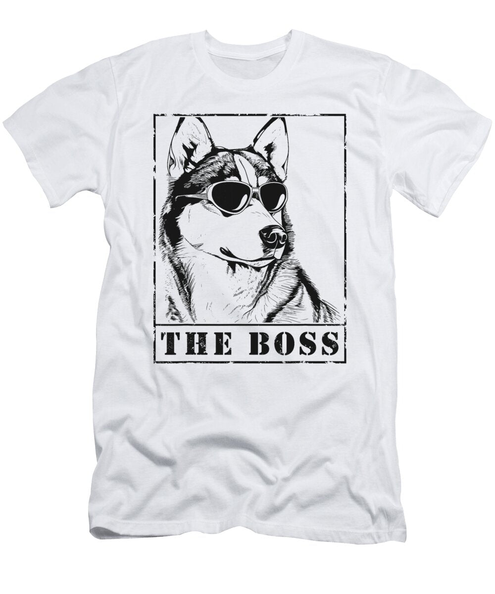 The Funny Husky Boss Mom Dad Dog Lover Studi Alex T-Shirt