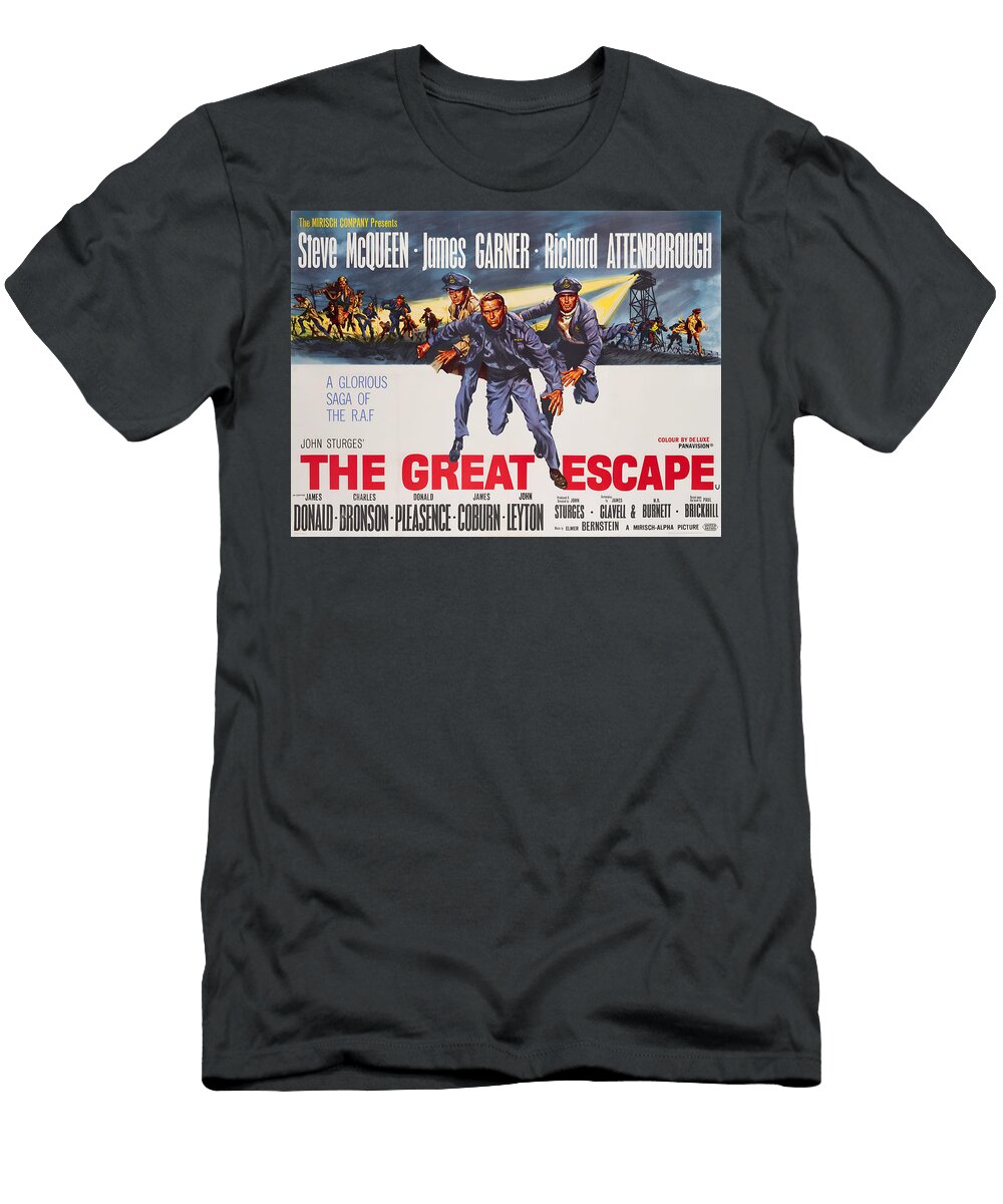 The Great Escape 1963 Adventure Drama History Retro Movie Poster Upscaled T-Shirt