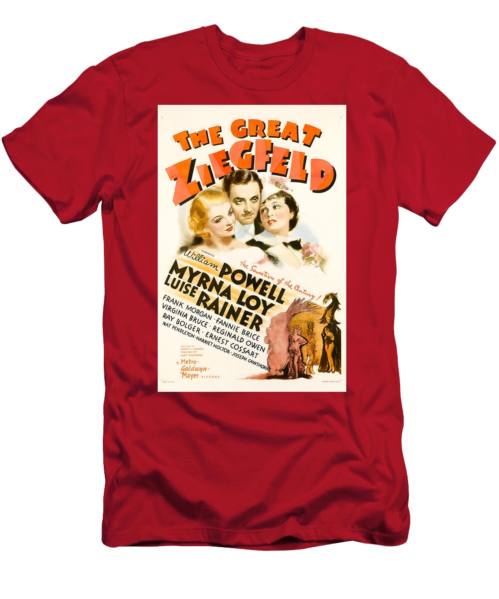 The Great Ziegfeld 1936 Drama Retro Movie Poster Upscaled T-Shirt