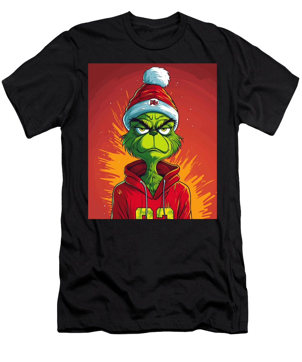 The Grinch Vs Chiefs Logo Cinch Grinch Win Mizorey T-Shirt