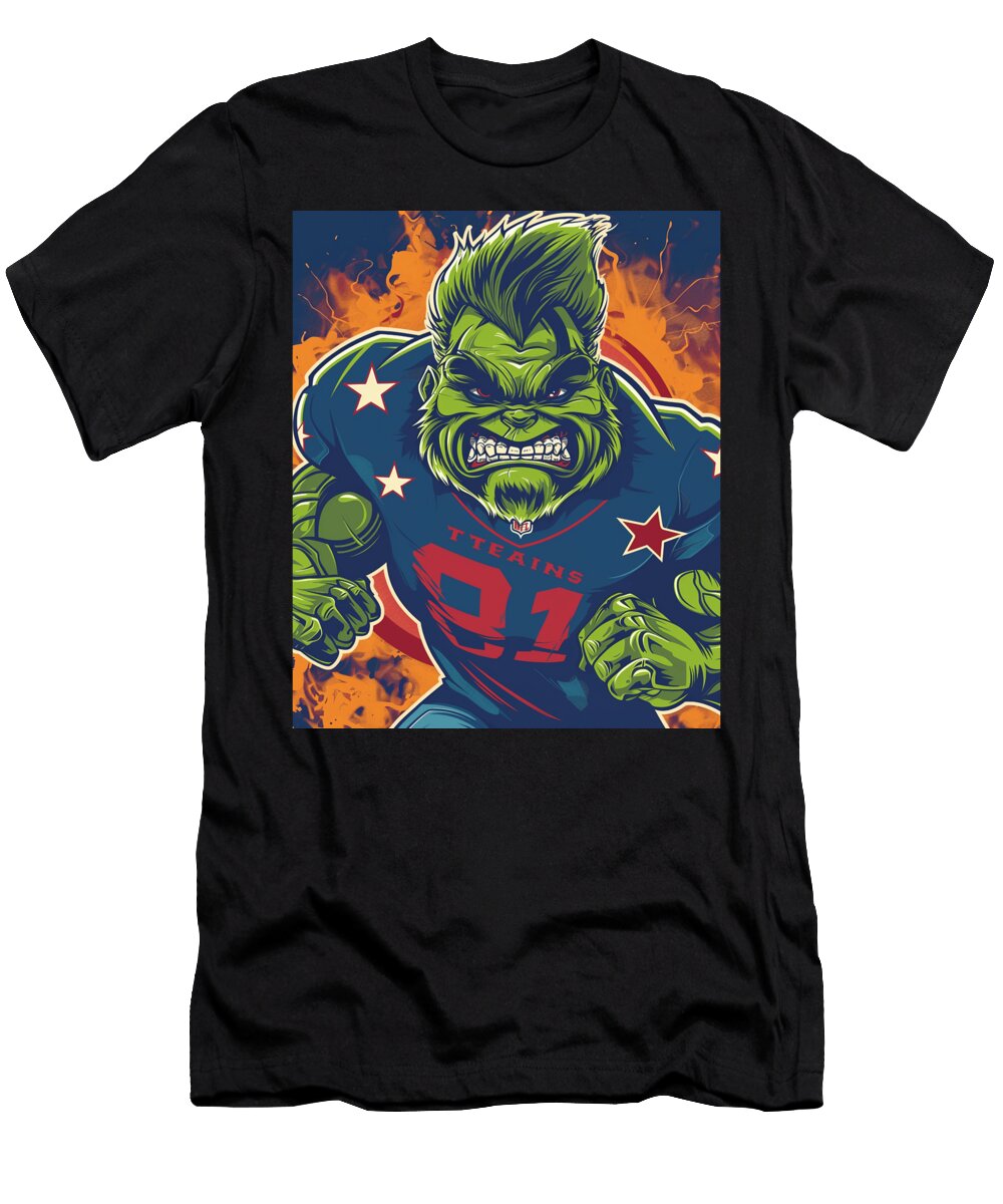 The Grinch Vs Chiefs Logo Cranky Clash Cleats Mizorey T-Shirt