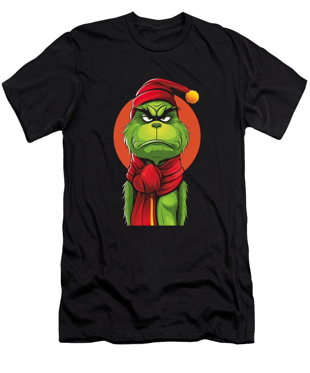 The Grinch Vs Chiefs Logo Grin Grapples Goalpost Mizorey T-Shirt