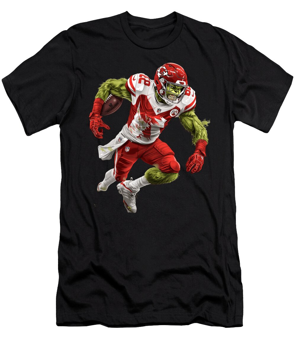 The Grinch Vs Chiefs Logo Hoarder Halts Huddle Mizorey T-Shirt