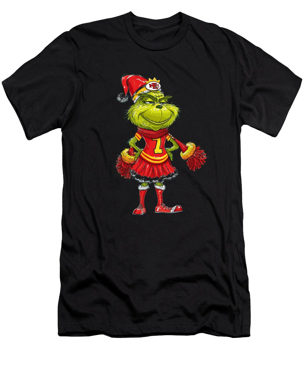 The Grinch Vs Chiefs Logo Mope Meets Momentum Mizorey T-Shirt