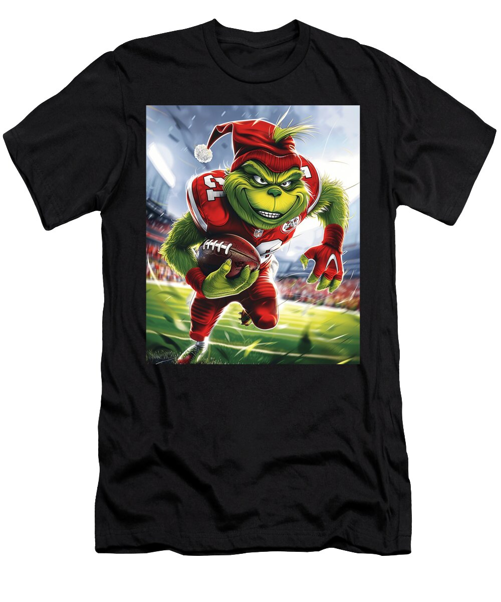 The Grinch Vs Chiefs Logo Red Reigns Supreme Mizorey T-Shirt