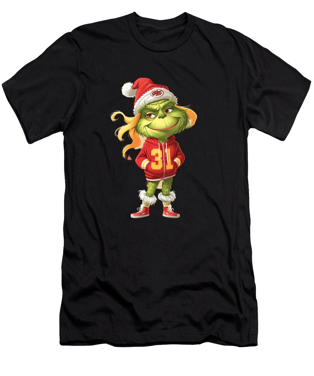 The Grinch Vs Chiefs Logo Tricks Tackle Tribe Mizorey T-Shirt