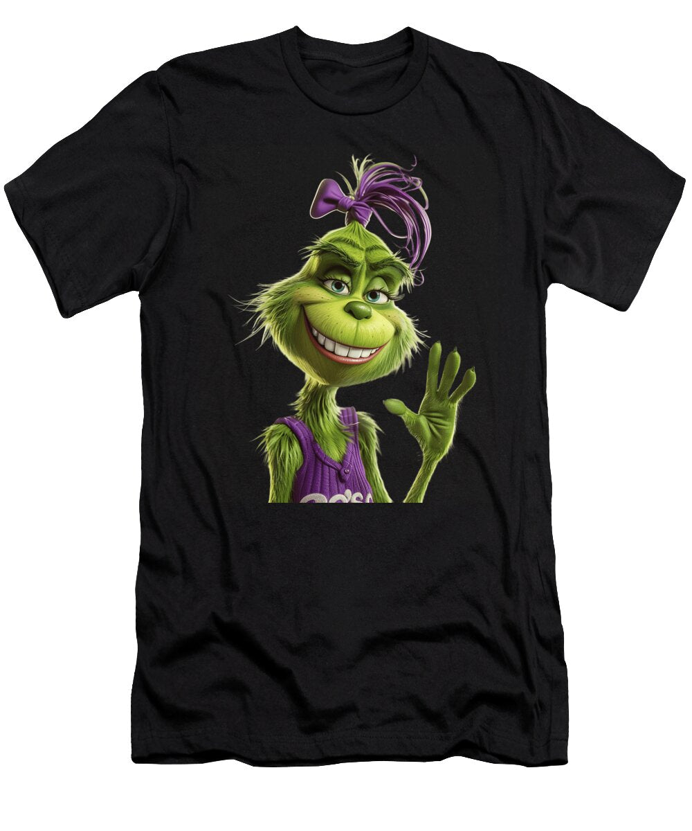 The Grinch Vs Colorado Rockies Green Menace Glove Robertz Schuler T-Shirt