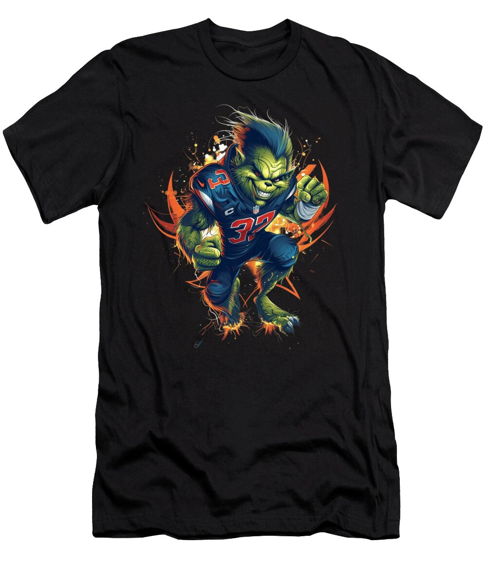 The Grinch Vs Colorado Rockies Grinchy Baseball Gambit Robertz Schuler T-Shirt