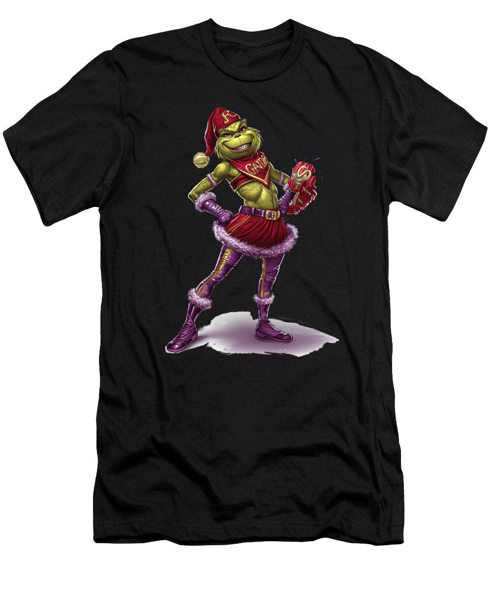 The Grinch Vs Colorado Rockies Whoville Wicked Warrior Robertz Schuler T-Shirt