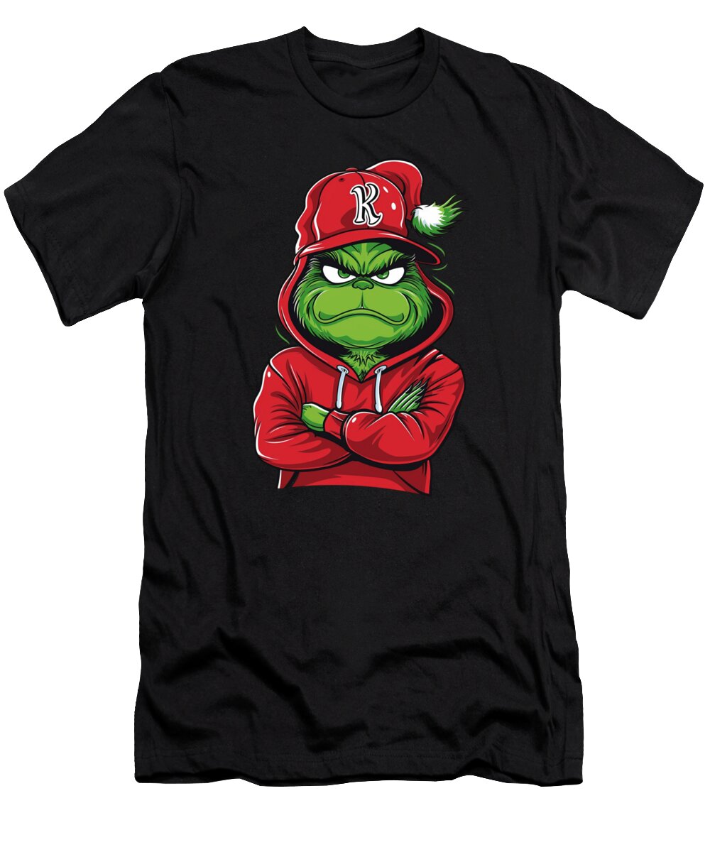 The Grinch Vs Kansas City Royals Feasting Fastball Mizorey T-Shirt
