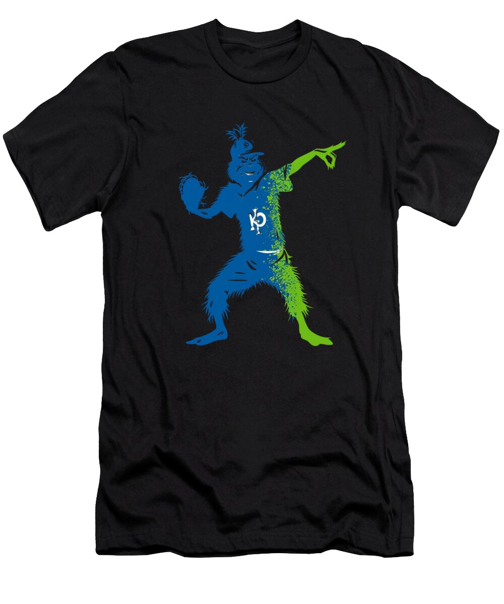 The Grinch Vs Kansas City Royals Glove Growl Mizorey T-Shirt