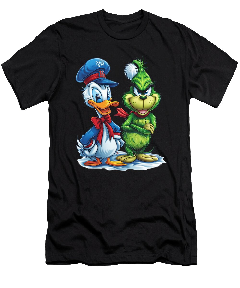 The Grinch Vs Kansas City Royals Grinch Glovework Mizorey T-Shirt