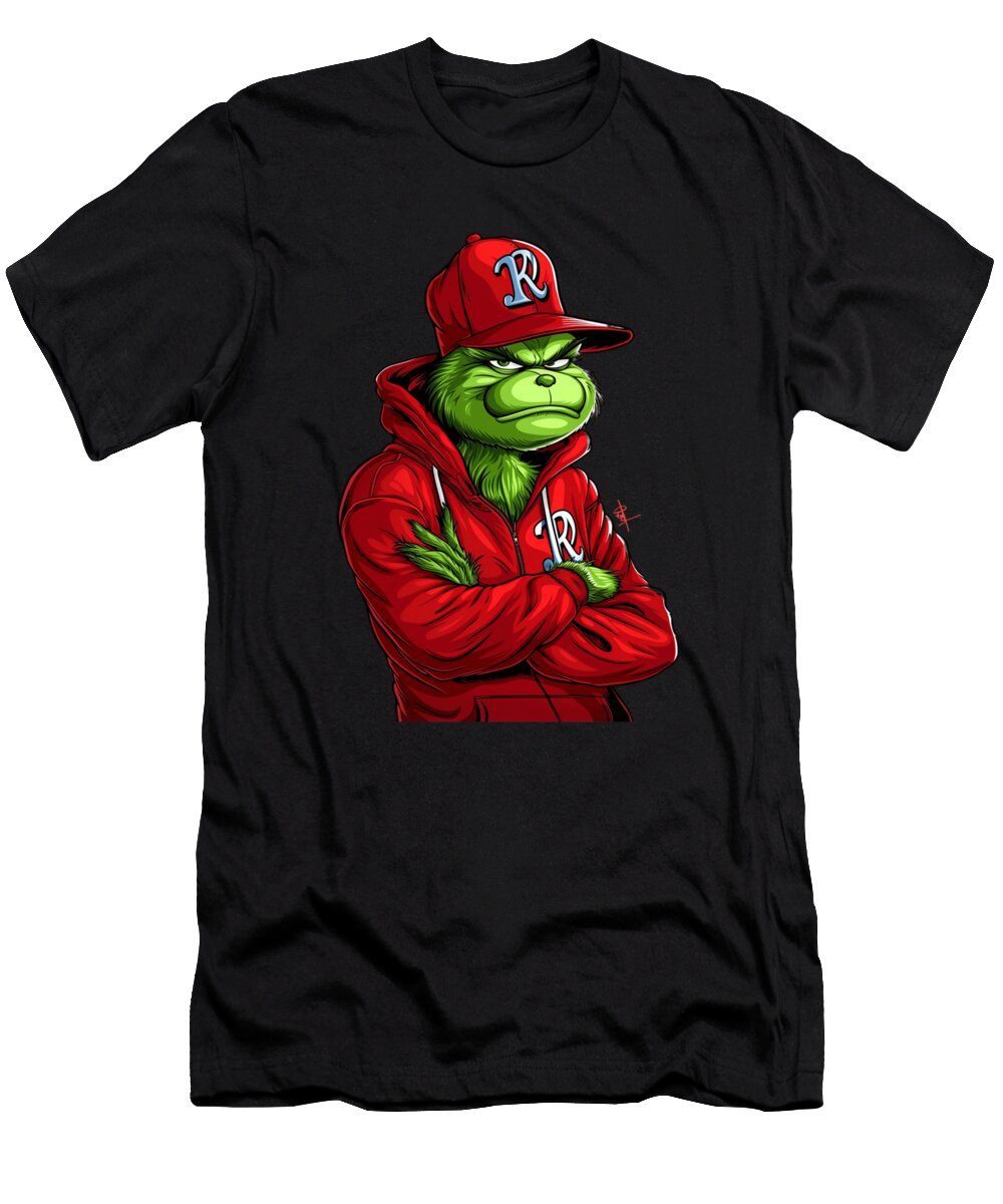 The Grinch Vs Kansas City Royals Ornament Outfield Mizorey T-Shirt