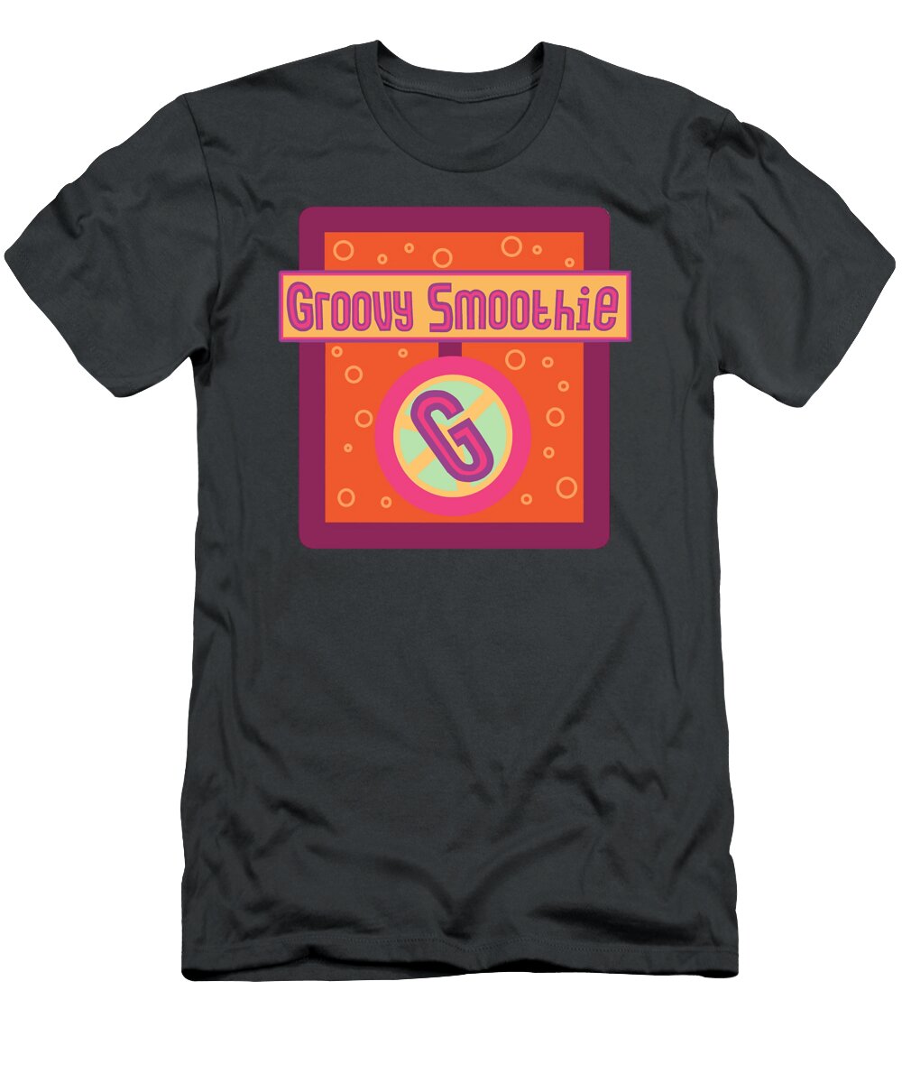 The Groovy Smoothie Classic Casual Mens Cotton Printed Bastien Jacquet T-Shirt