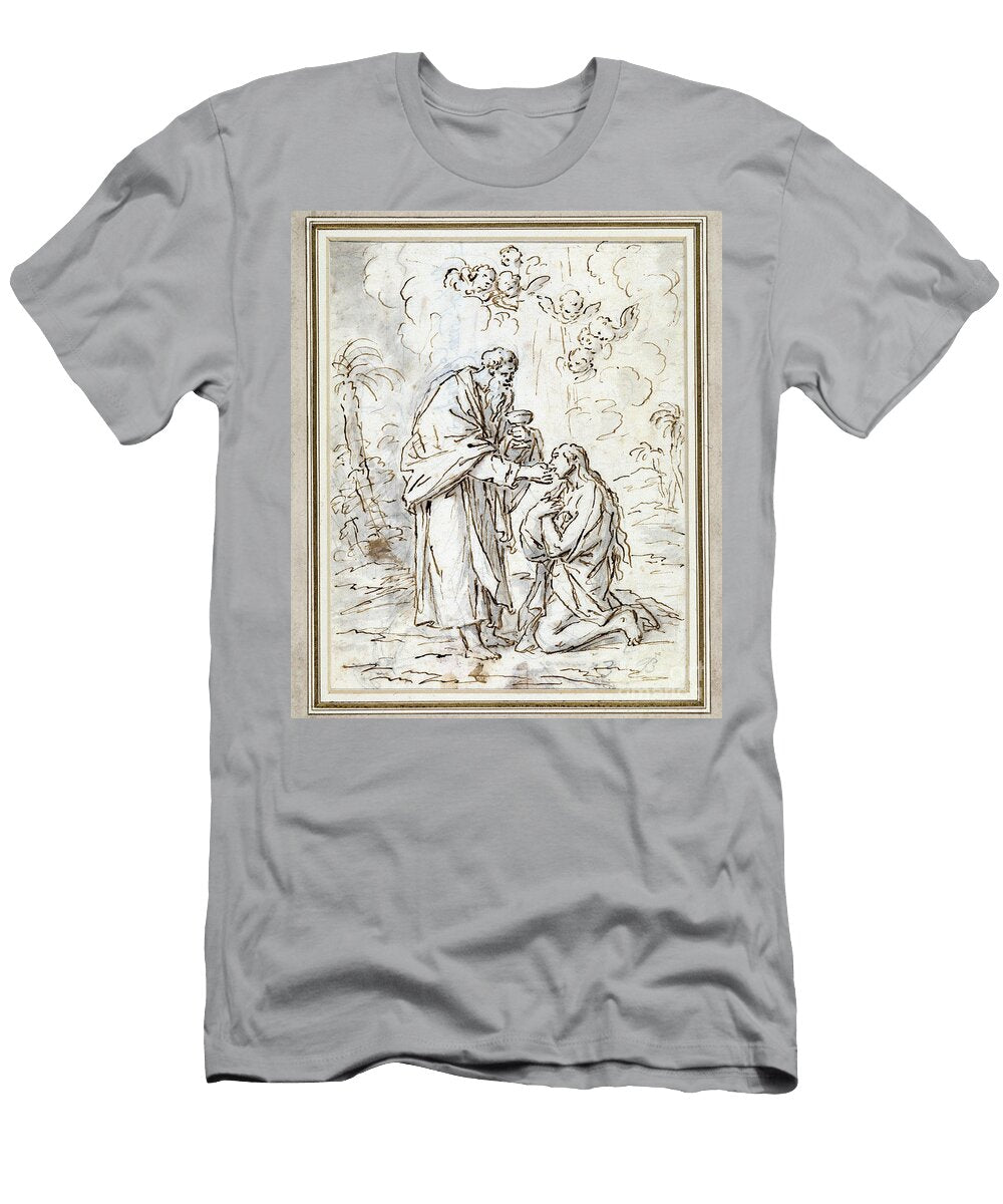 The Last Communion of Mary Madeleine Charles Parrocel T-Shirt