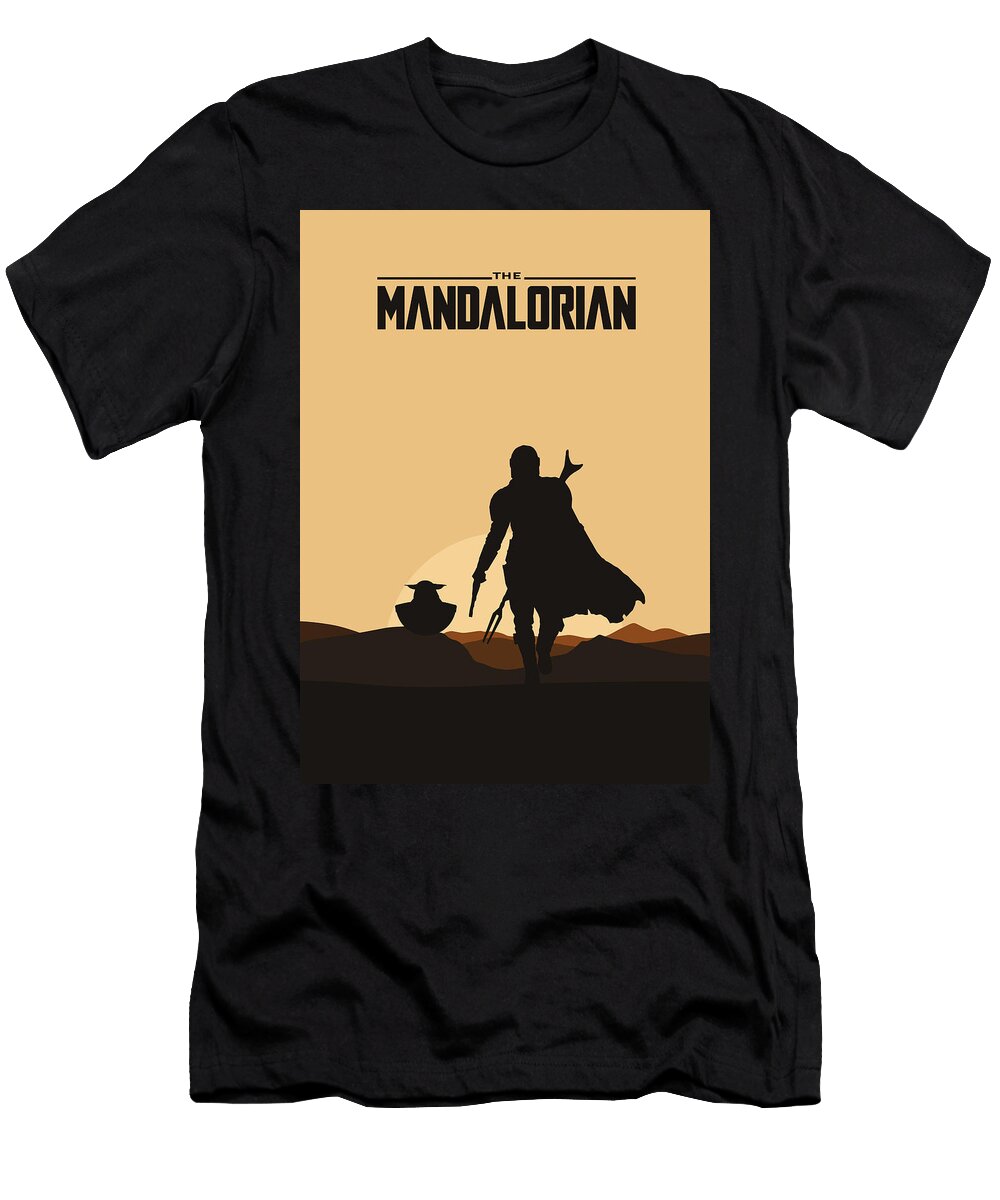 The Mandalorian Series Minimalist Poster Remake Posters T-Shirt
