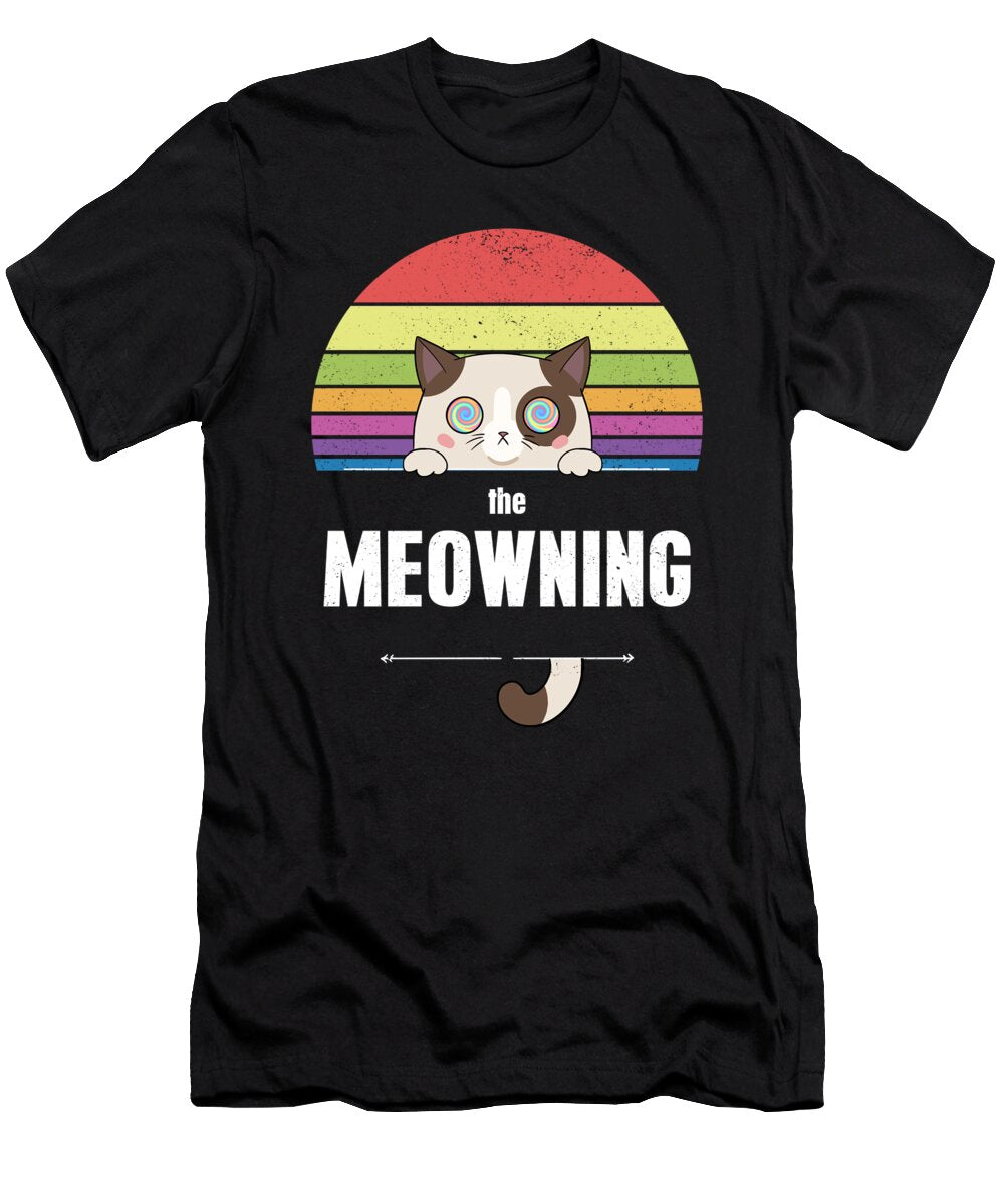 The Meowning Cute Cartoon Cat Dariusz Radecki T-Shirt