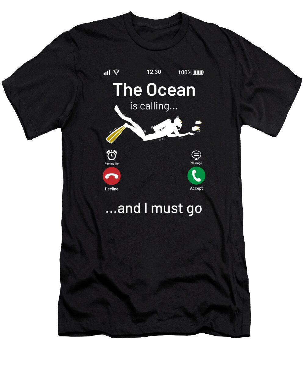 The Ocean Is Calling and I Must Go Honey Shop Art T-Shirt
