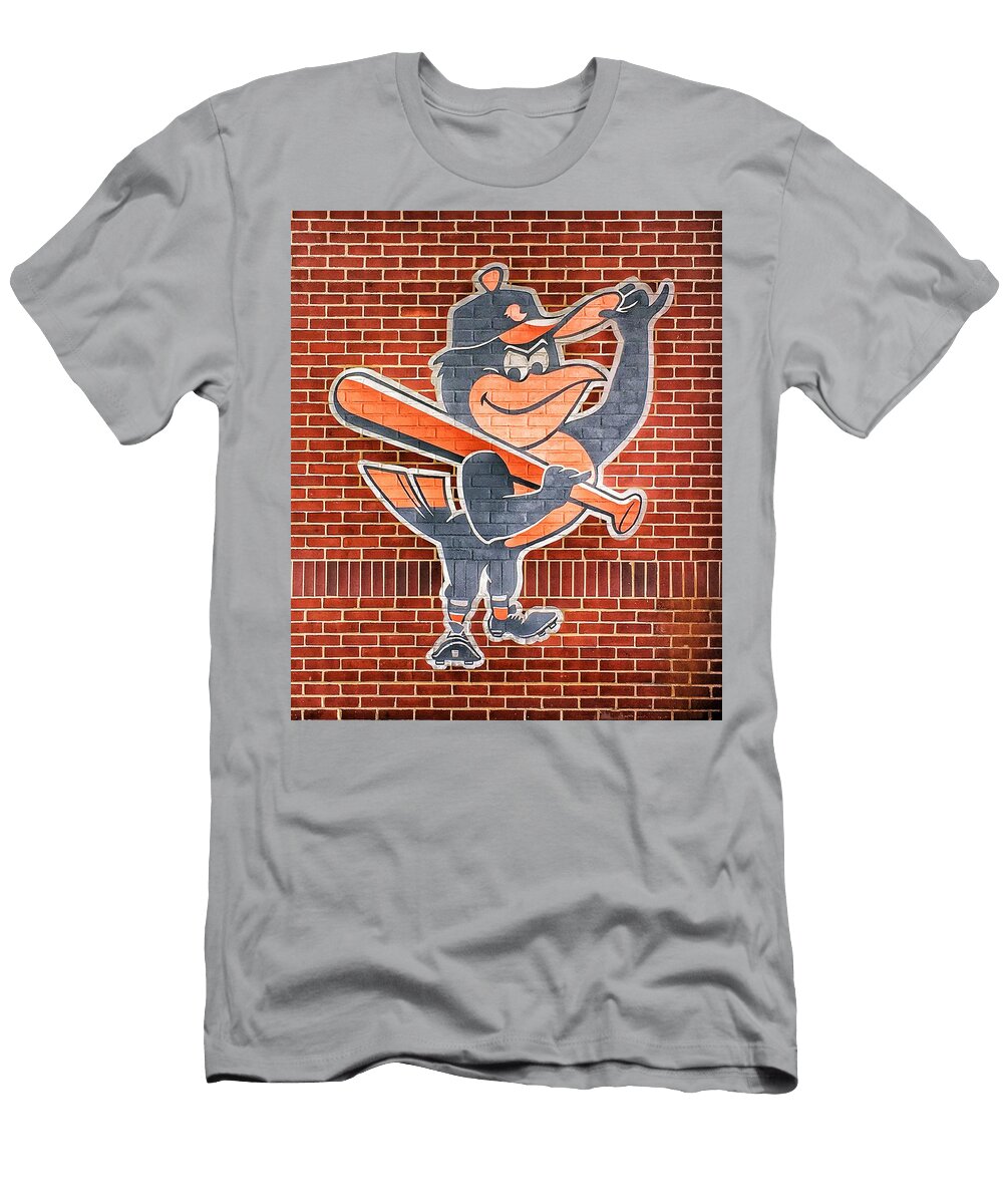 The Oriole Bird At the Oriole Park At Camden Yards Baltimore Md Marianna Mills T-Shirt