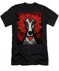 The Poodle Dog Red and Black 005 Ulises Dallaire Ulises Dallaire T-Shirt