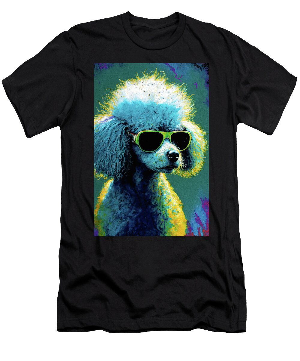 The Poodle Dog with Sunglasses Composition 004 Aryu T-Shirt
