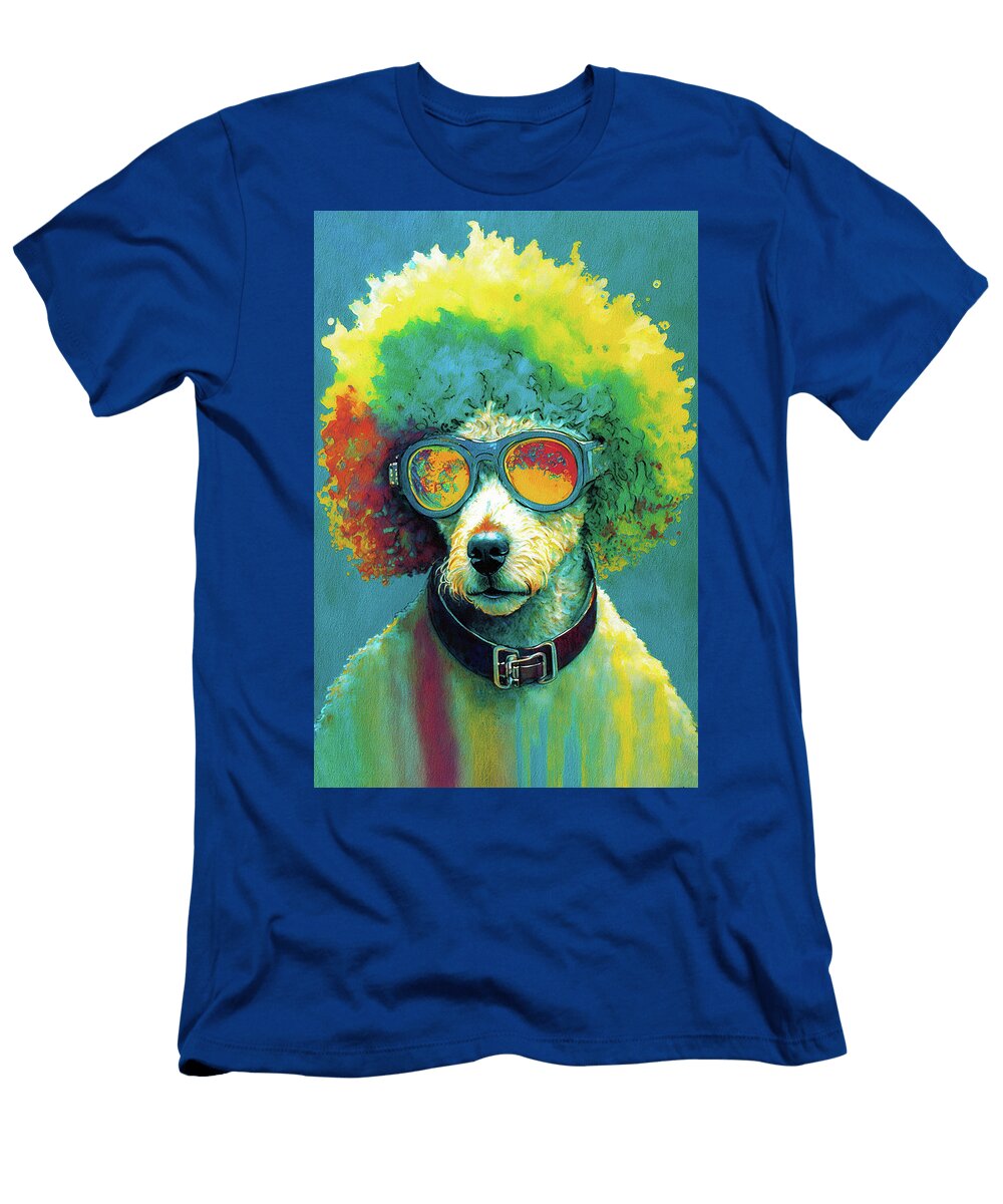 The Poodle Dog with Sunglasses Composition 005 Aryu T-Shirt