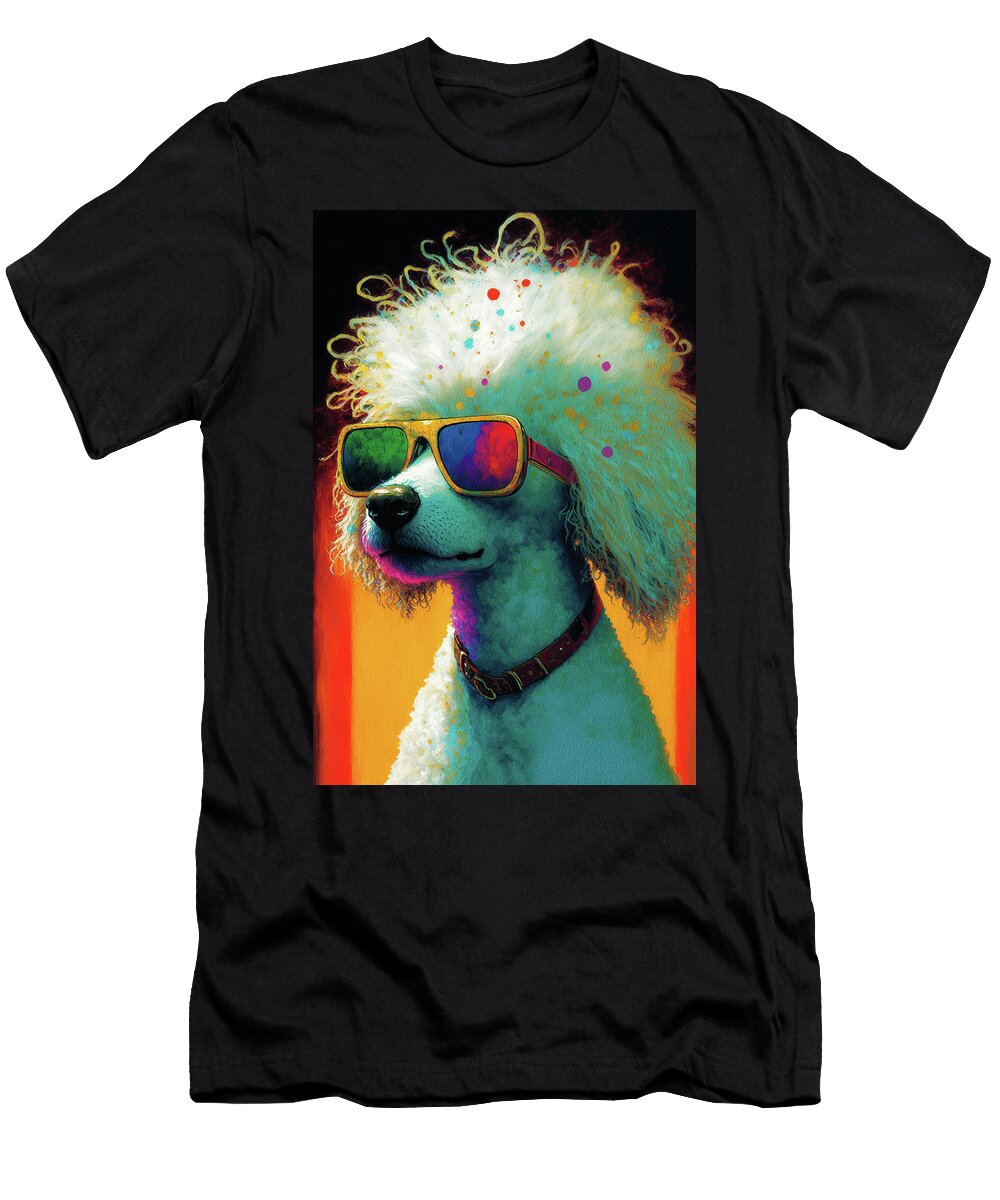 The Poodle Dog with Sunglasses Composition 007 Aryu T-Shirt