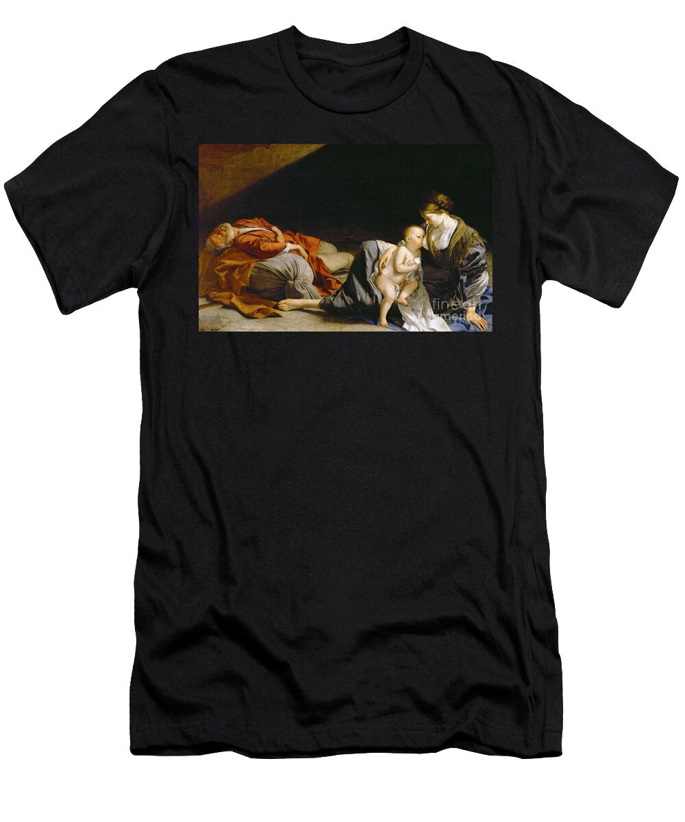 The Rest on the Flight Into Egypt Circa 1625 Orazio Gentileschi T-Shirt