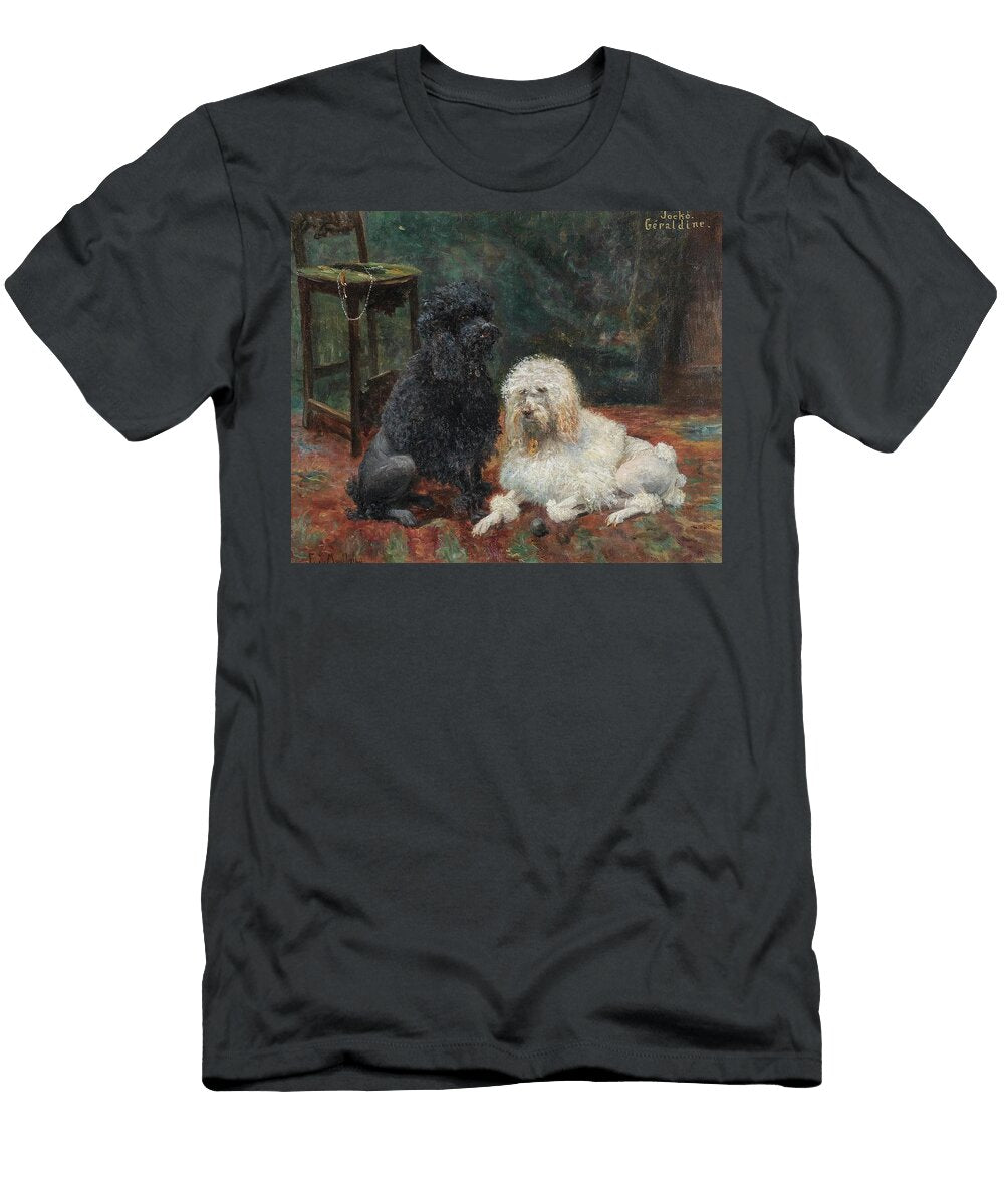 The Royal Poodles Jocko and Geraldine Francois Richard De Montholon T-Shirt