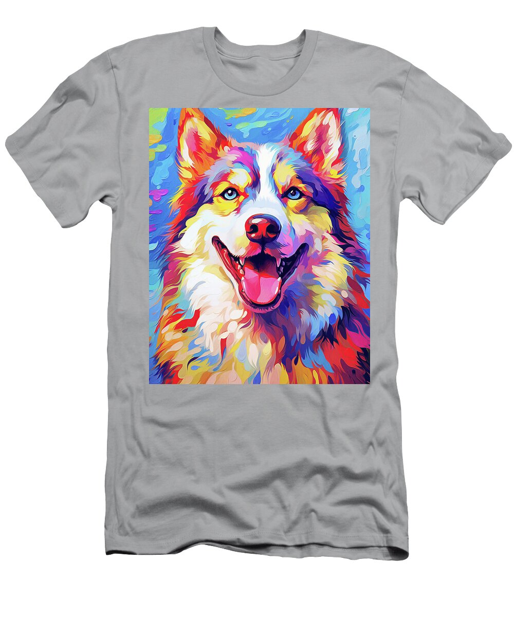 The Siberian Husky Dog 002 Zetton Ziana Zetton Ziana T-Shirt