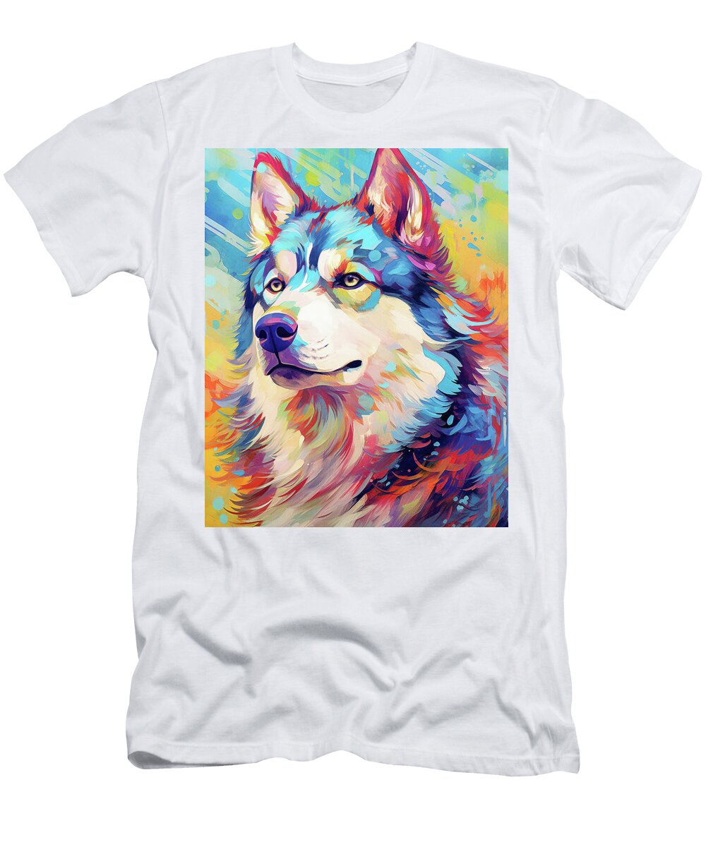 The Siberian Husky Dog 004 Zetton Ziana Zetton Ziana T-Shirt