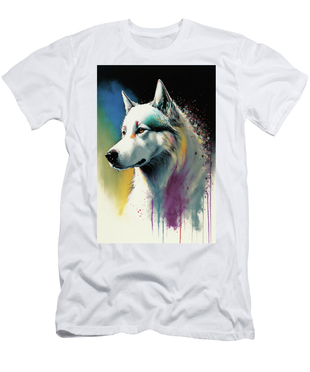 The Siberian Husky Dog Composition 003 Aryu T-Shirt