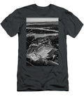 The Stadium At Dusk Monochrome Max Waugh T-Shirt