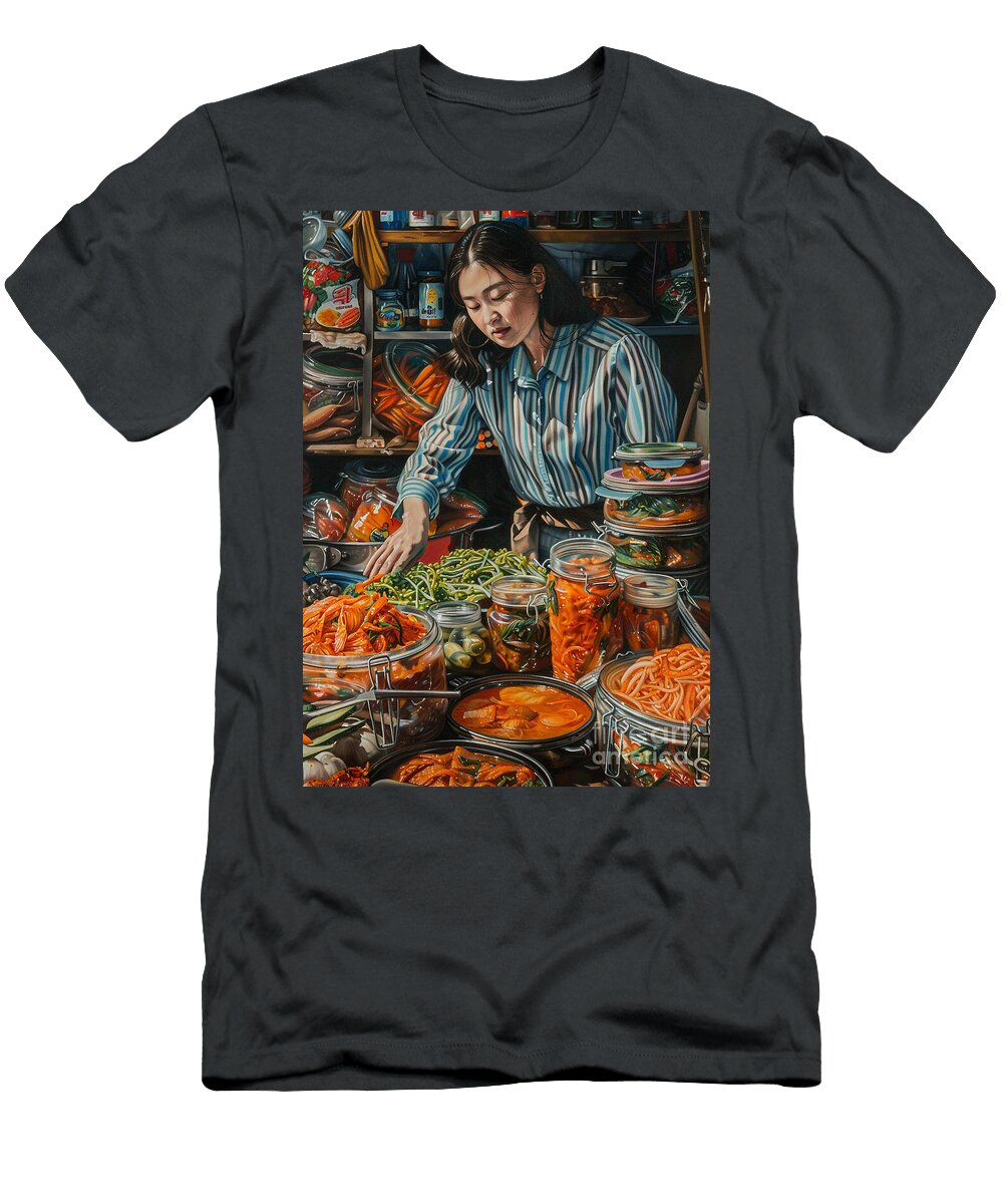 The Sweet and Tangy Flavors of a South Korean Kimchimaking Session a Tradition Passed Down Through Generations Donato Williamson T-Shirt