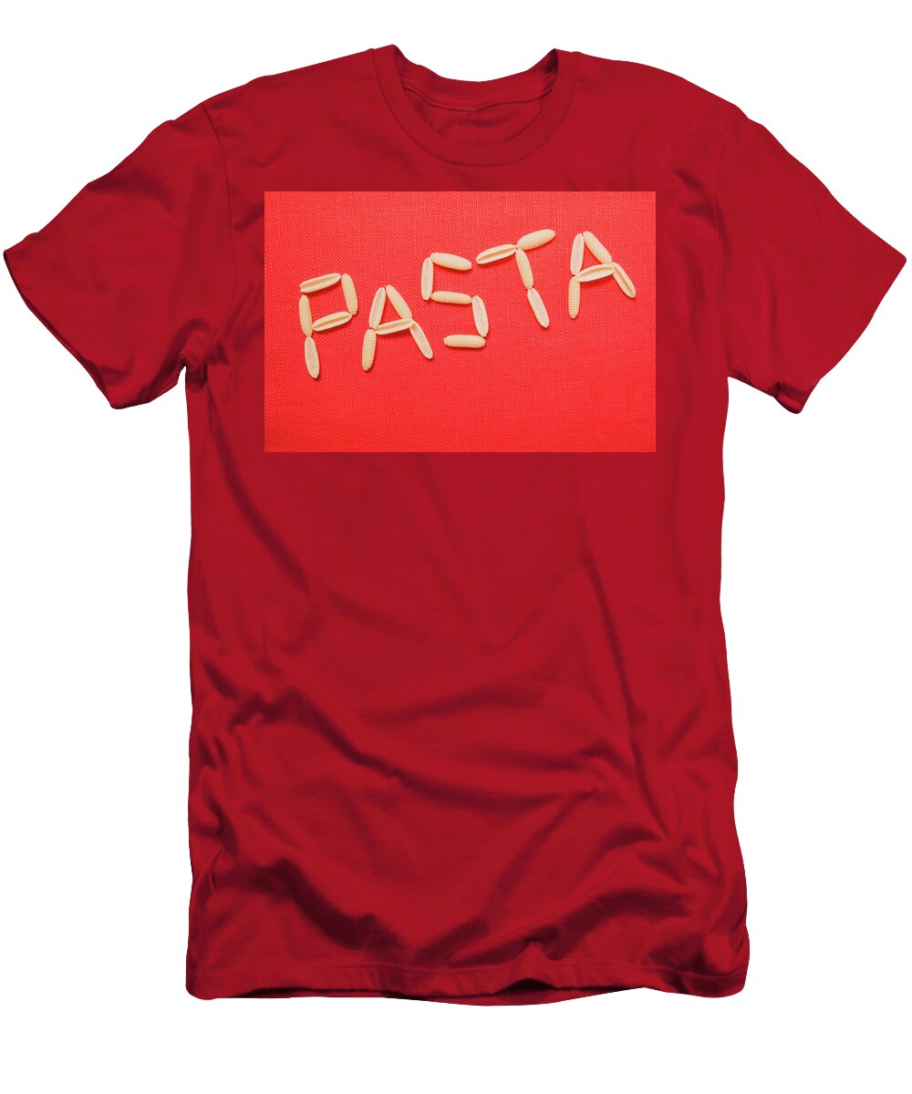 The Word Pasta Written in Pasta Foodcollection T-Shirt
