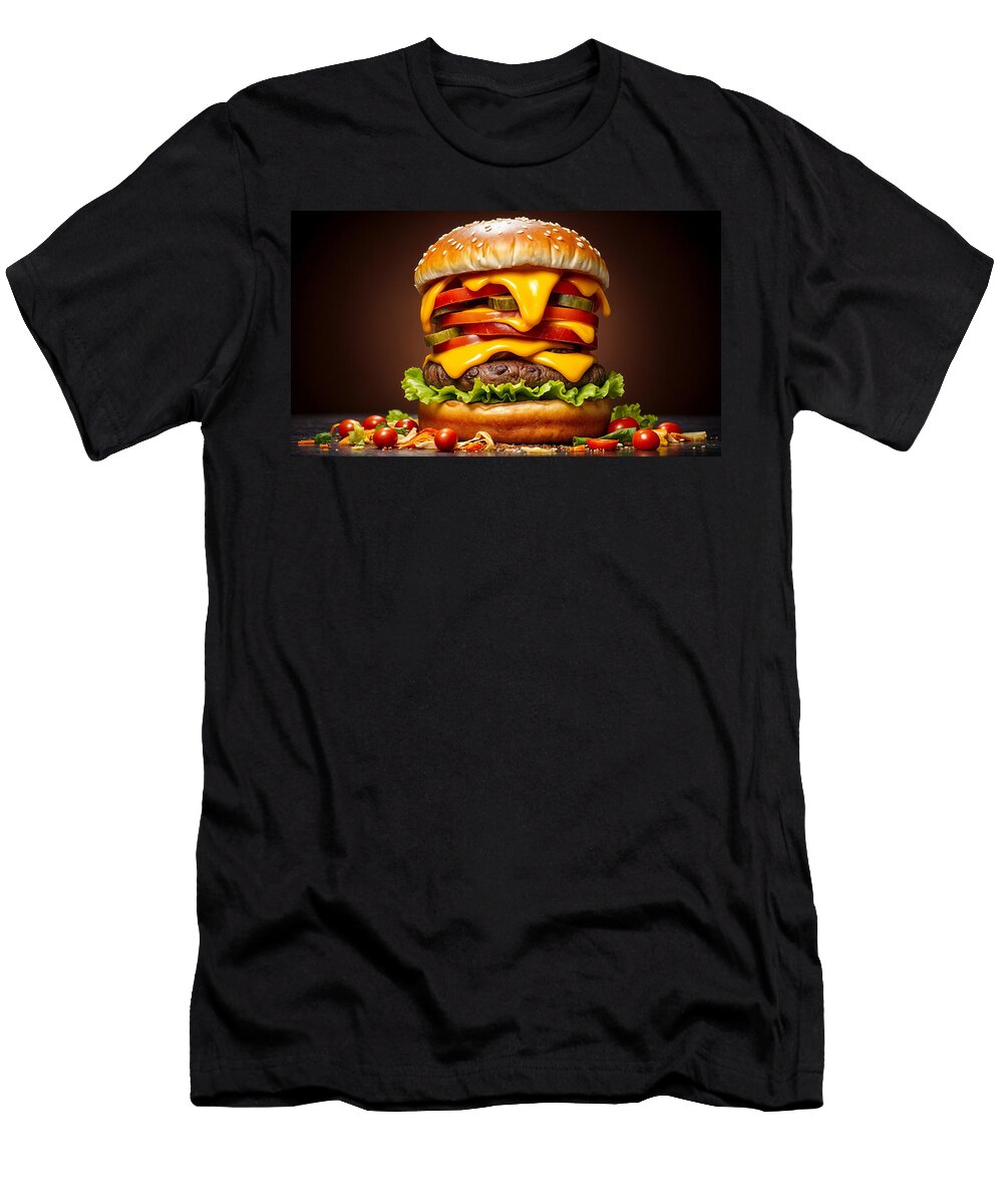 The Xtra Cheese Cheeseburger Bob Smerecki T-Shirt