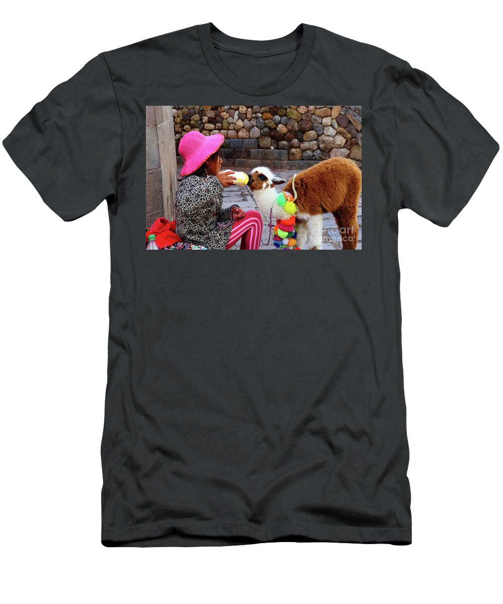 Thirsty Baby Alpaca James Brunker T-Shirt