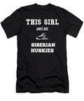 This Girl Loves Her Siberian Huskies Dog Tinh Tran Le Thanh T-Shirt