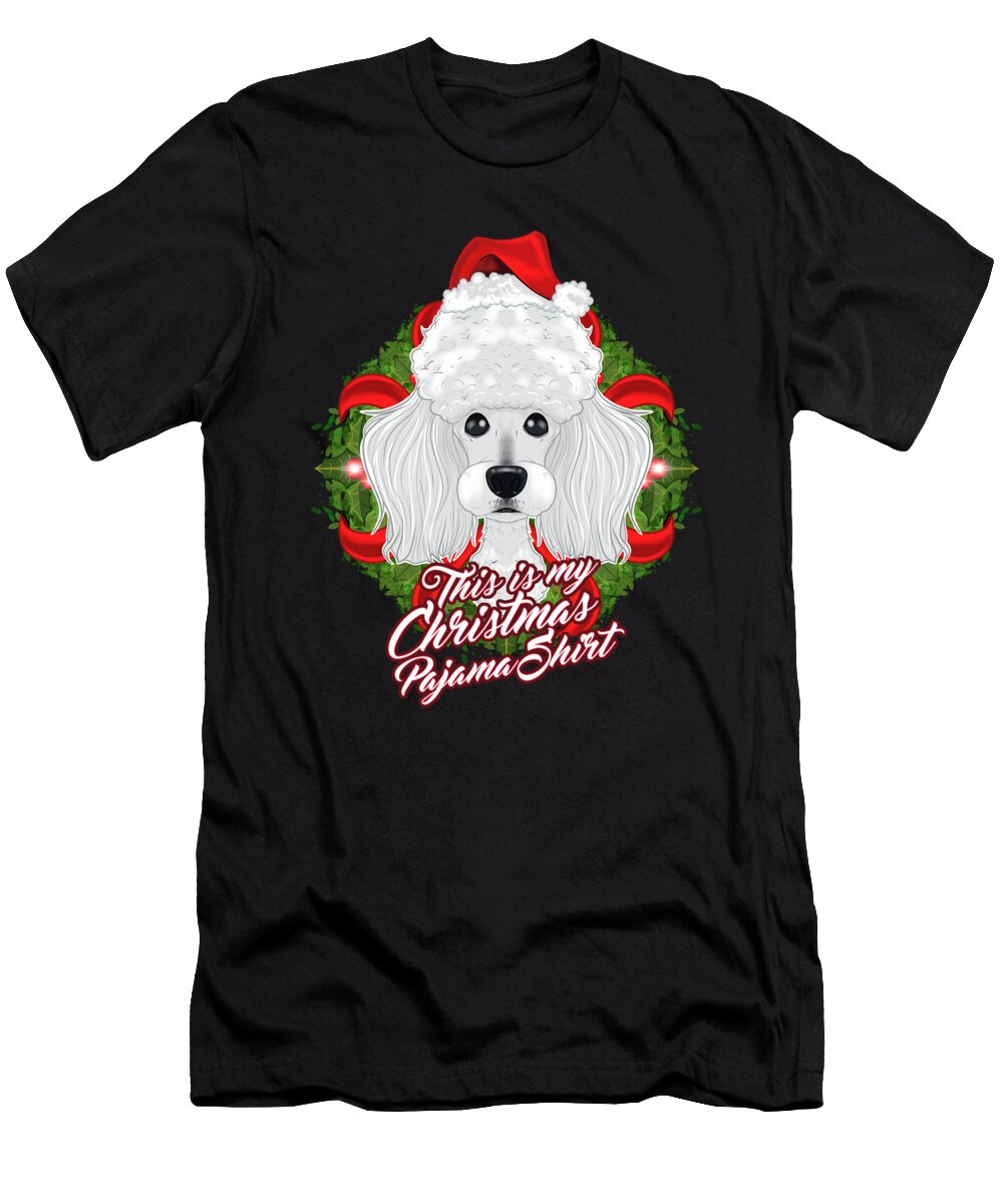 This Is My Christmas Pajama Poodle Maximus Designs T-Shirt