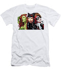 Three Comic Villains Pose Smiling Vibrant Matcha Coffe T-Shirt