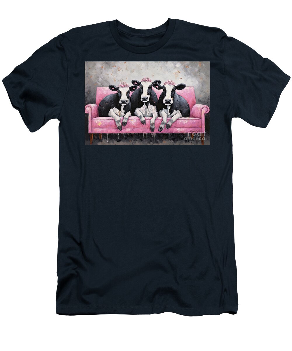 Three Cozy Cows Tina Lecour T-Shirt