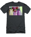 Three Fruit Milkshakes with Fresh Organic Ingredients Including Sebastian Radu T-Shirt