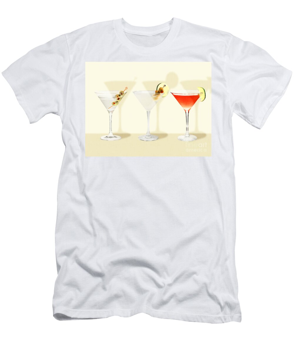 Three Martinis Shaken Not Stirred 20180925 Wingsdomain Art and Photography T-Shirt