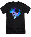 Three Wolves Moon Howling Galaxy Gift Idea Haselshirt T-Shirt