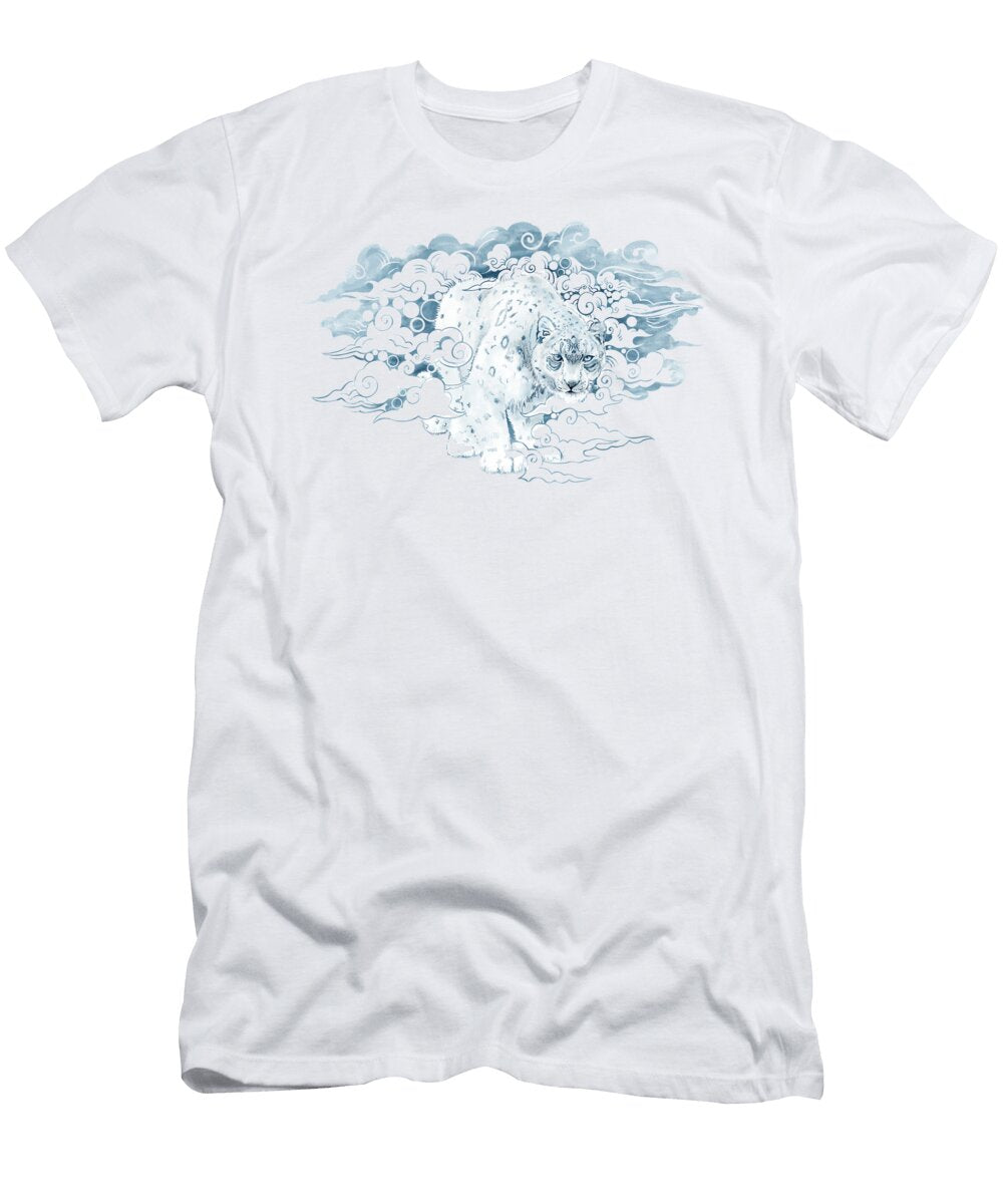 Tibetan Snow Leopard Sassan Filsoof T-Shirt